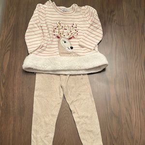 Baby girl Christmas outfit, size 18 months